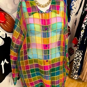 Beautiful Colorful Vintage Blouse